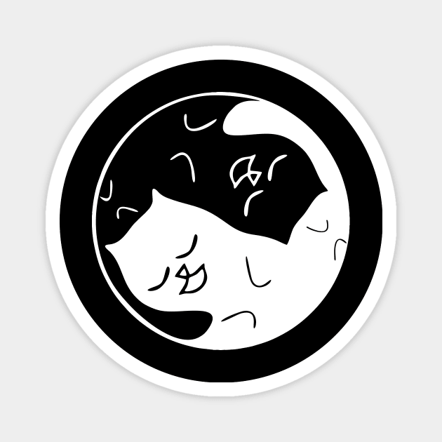 TAO PURR-MEOW (Cat's Yin-Yang) W Magnet by aceofspace